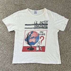 TINTIN Official Comic Book Poster Print T-Shirt Cotton Le Petit Vingtieme Size L